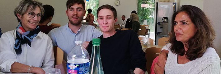 Déjeuner avec quelques professeurs de la section